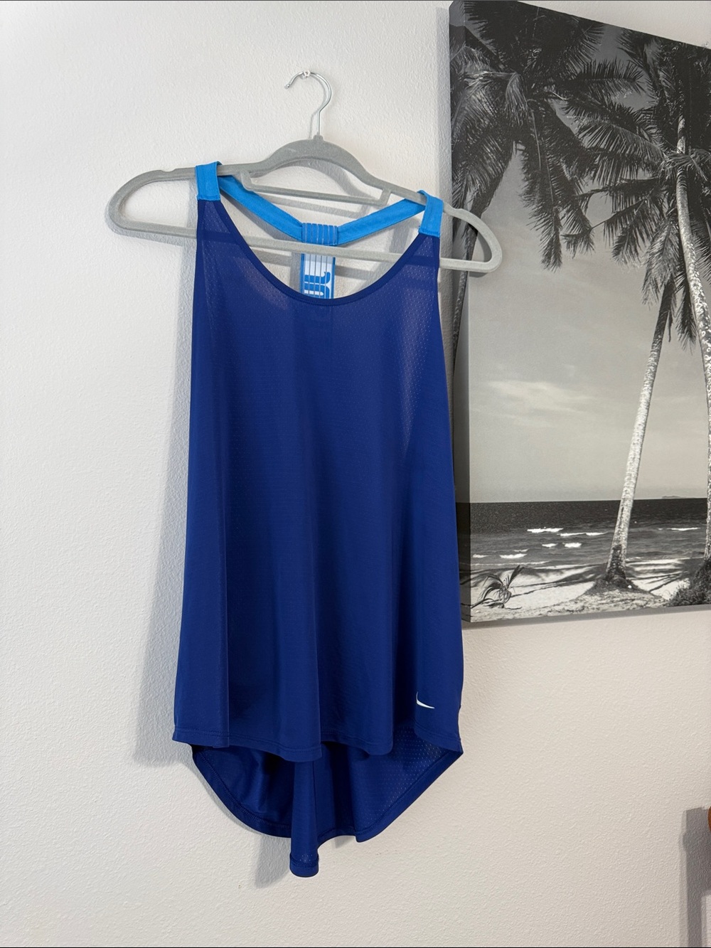 Nike Blue Tank Top with Light Blue Straps